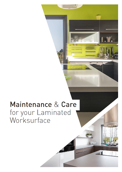 Formica care and maintenance leaflet cover